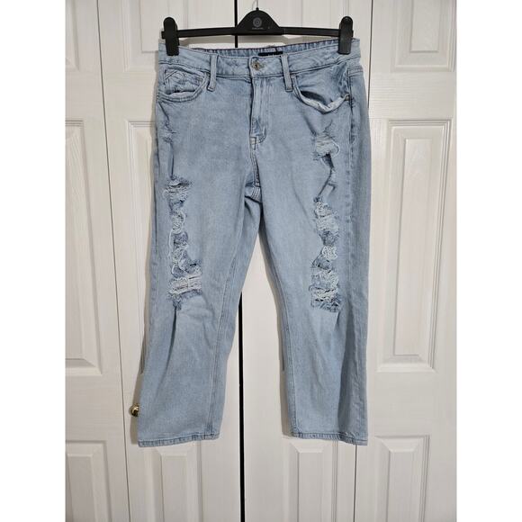 Edgely size 14 women's mid rise cropped relaxed boyfriend jeans - Picture 1 of 10